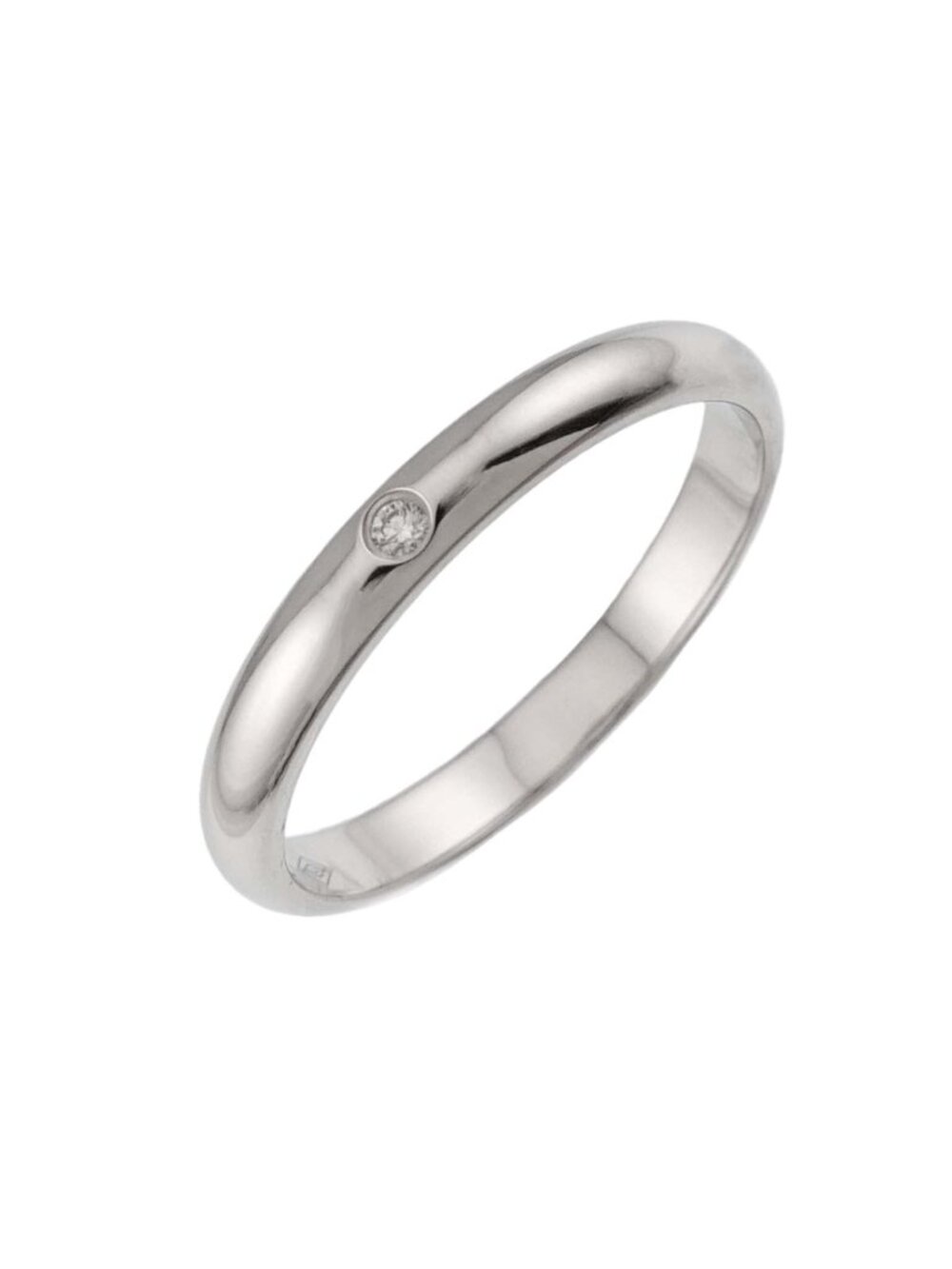 Cartier 1895 Classic 50 Ring Diamond Pt Platinum